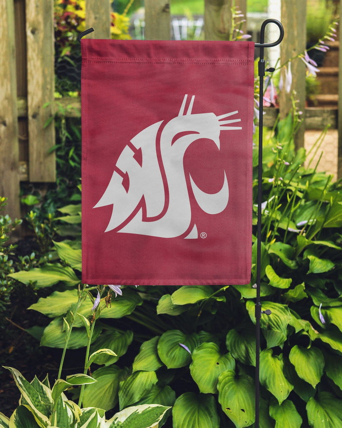 Washington State Cougars Solid Garden Flag FOCO - FOCO.com
