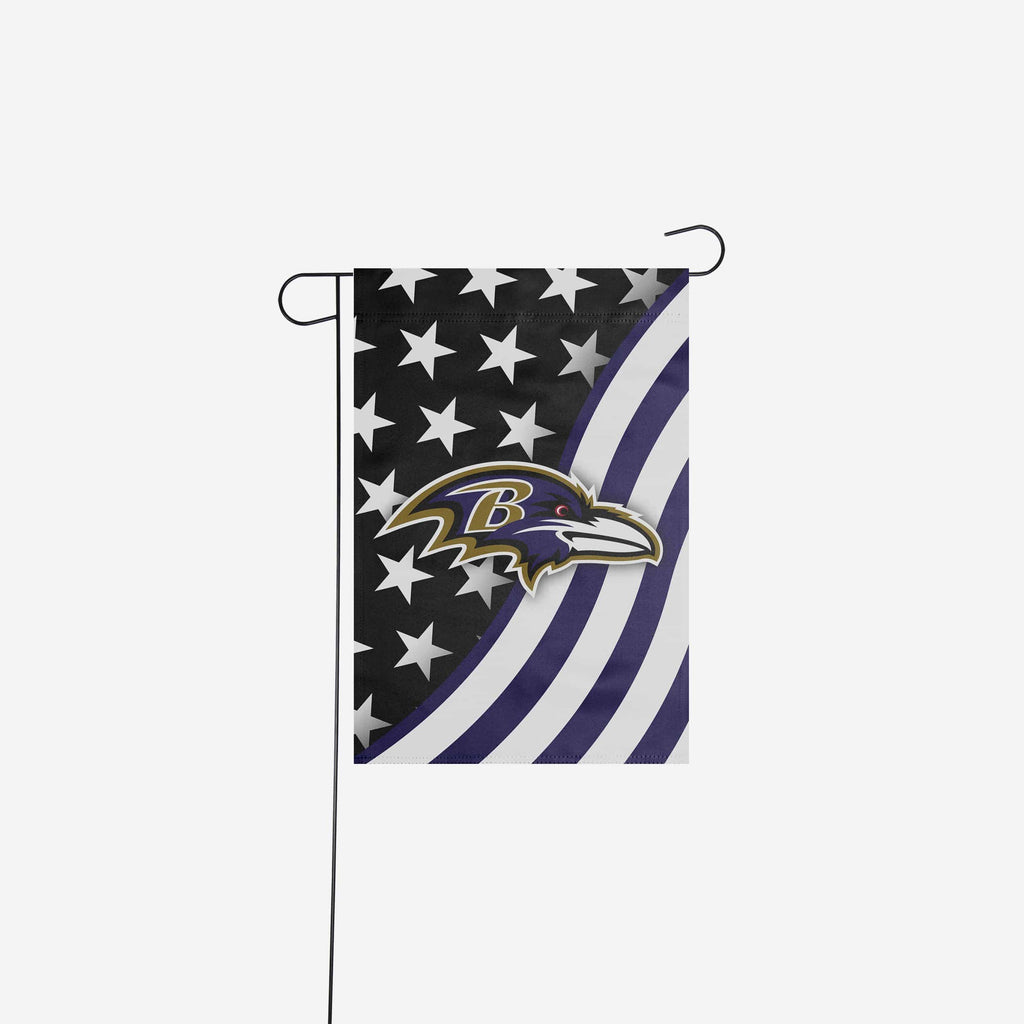 Baltimore Ravens Americana Garden Flag FOCO - FOCO.com