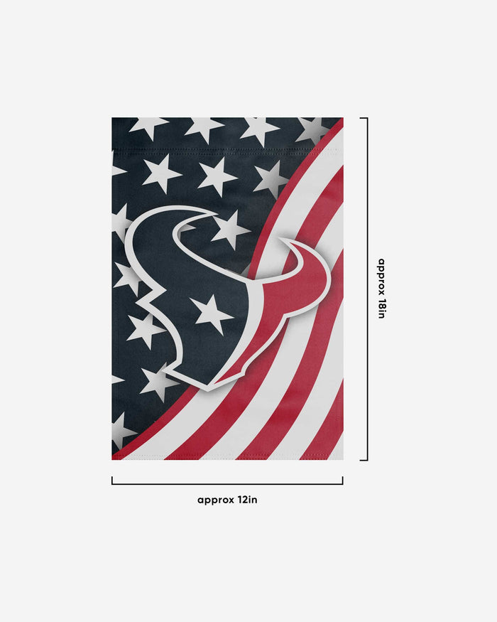 Houston Texans Americana Garden Flag FOCO - FOCO.com