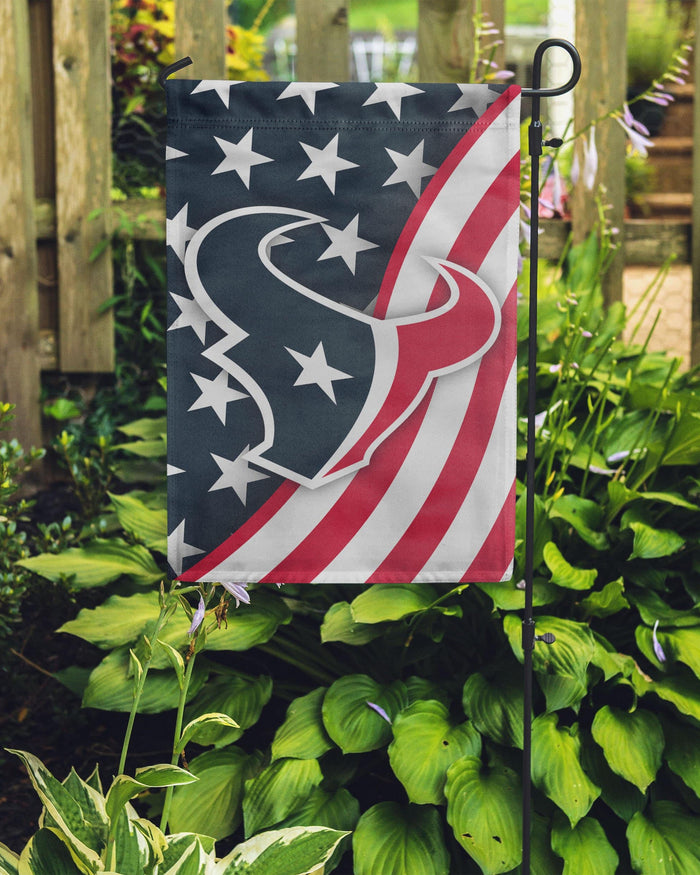 Houston Texans Americana Garden Flag FOCO - FOCO.com