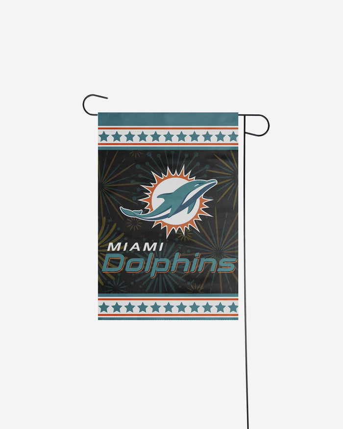 Miami Dolphins Americana Garden Flag FOCO - FOCO.com