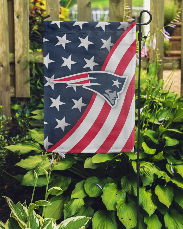 New England Patriots Americana Garden Flag FOCO - FOCO.com