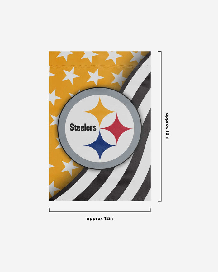 Pittsburgh Steelers Americana Garden Flag FOCO - FOCO.com