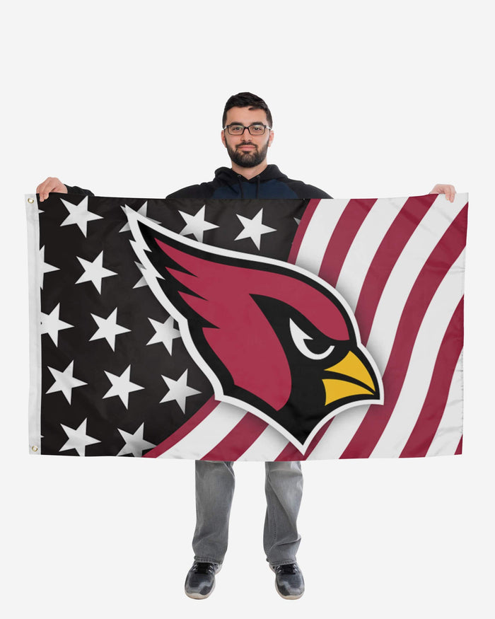 Arizona Cardinals Americana Horizontal Flag FOCO - FOCO.com