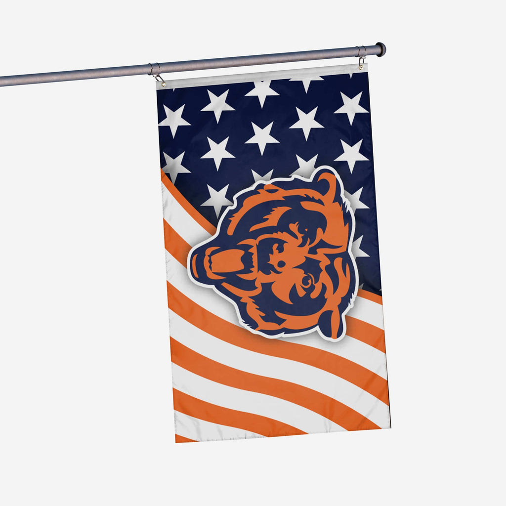 Chicago Bears Americana Horizontal Flag FOCO - FOCO.com