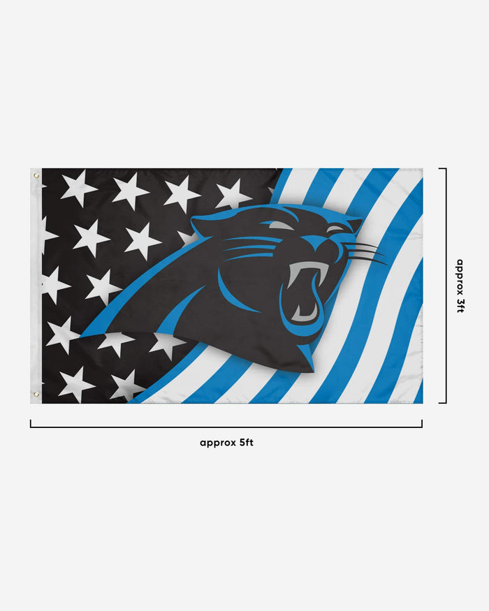 Carolina Panthers Americana Horizontal Flag FOCO - FOCO.com