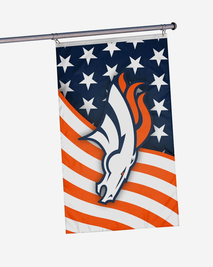 Denver Broncos Americana Horizontal Flag FOCO - FOCO.com