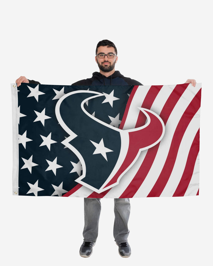 Houston Texans Americana Horizontal Flag FOCO - FOCO.com