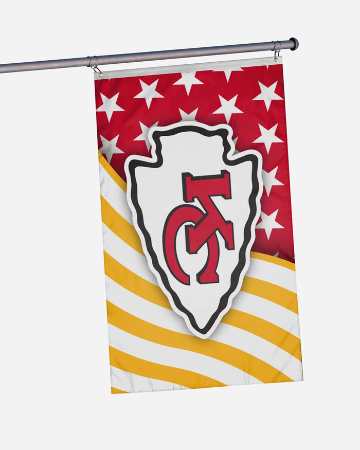 Kansas City Chiefs Americana Horizontal Flag FOCO - FOCO.com