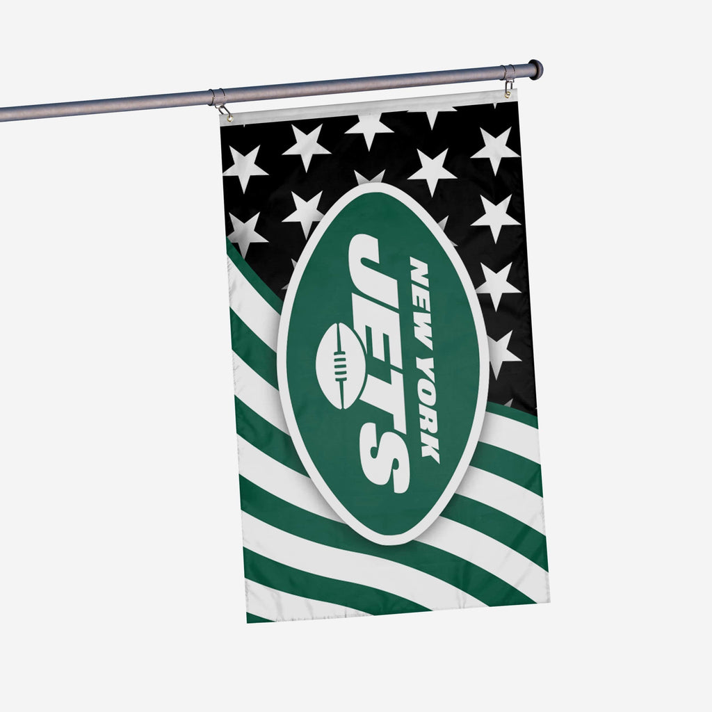 New York Jets Americana Horizontal Flag FOCO - FOCO.com