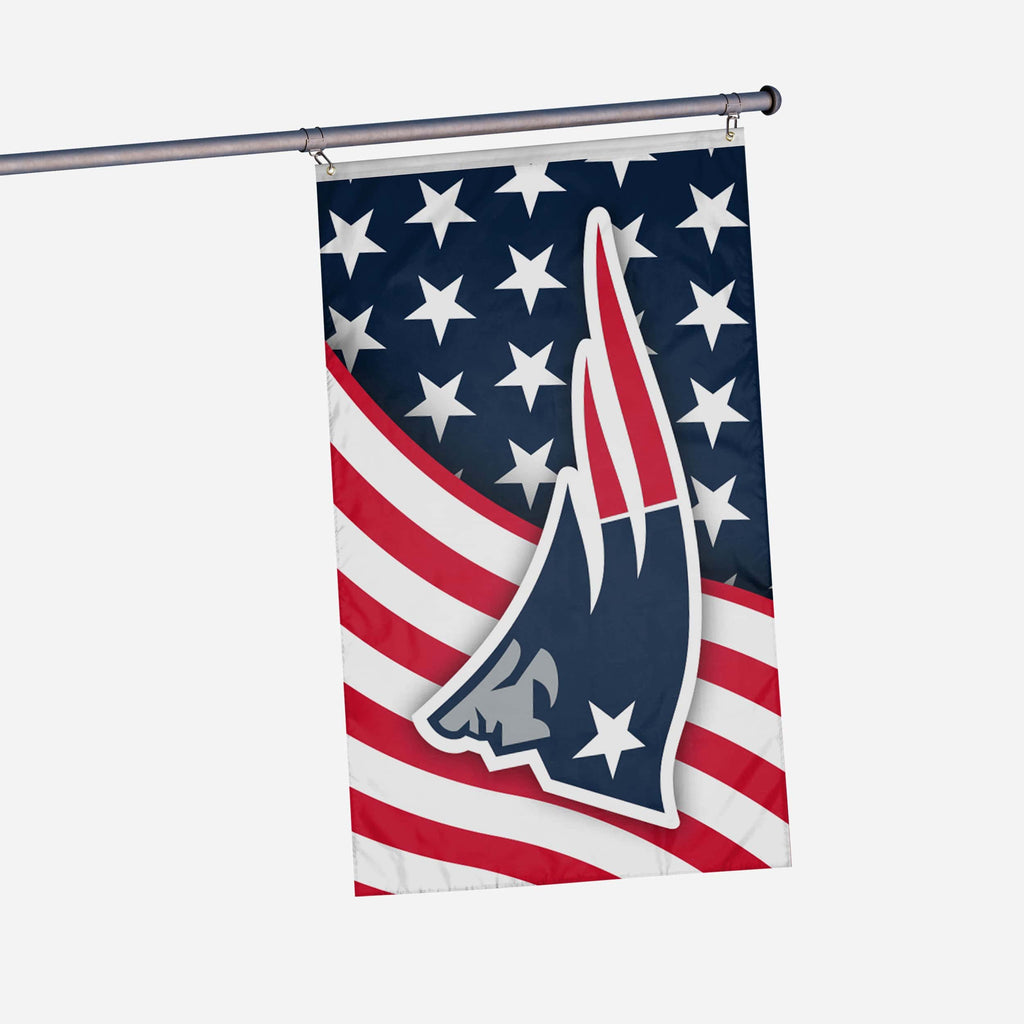 New England Patriots Americana Horizontal Flag FOCO - FOCO.com