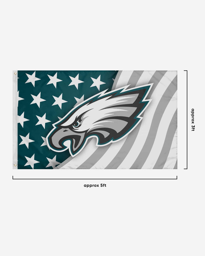 Philadelphia Eagles Americana Horizontal Flag FOCO - FOCO.com