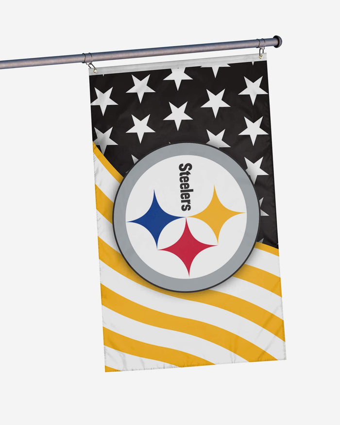 Pittsburgh Steelers Americana Horizontal Flag FOCO - FOCO.com