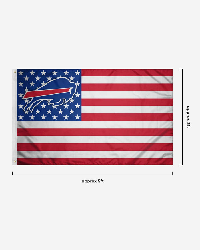 Buffalo Bills American Stars Horizontal Flag FOCO - FOCO.com