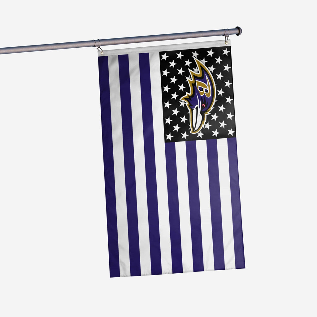 Baltimore Ravens American Stars Horizontal Flag FOCO - FOCO.com