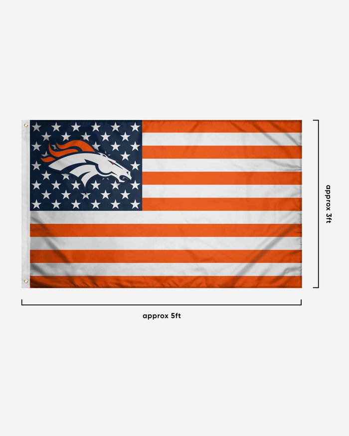 Denver Broncos American Stars Horizontal Flag FOCO - FOCO.com