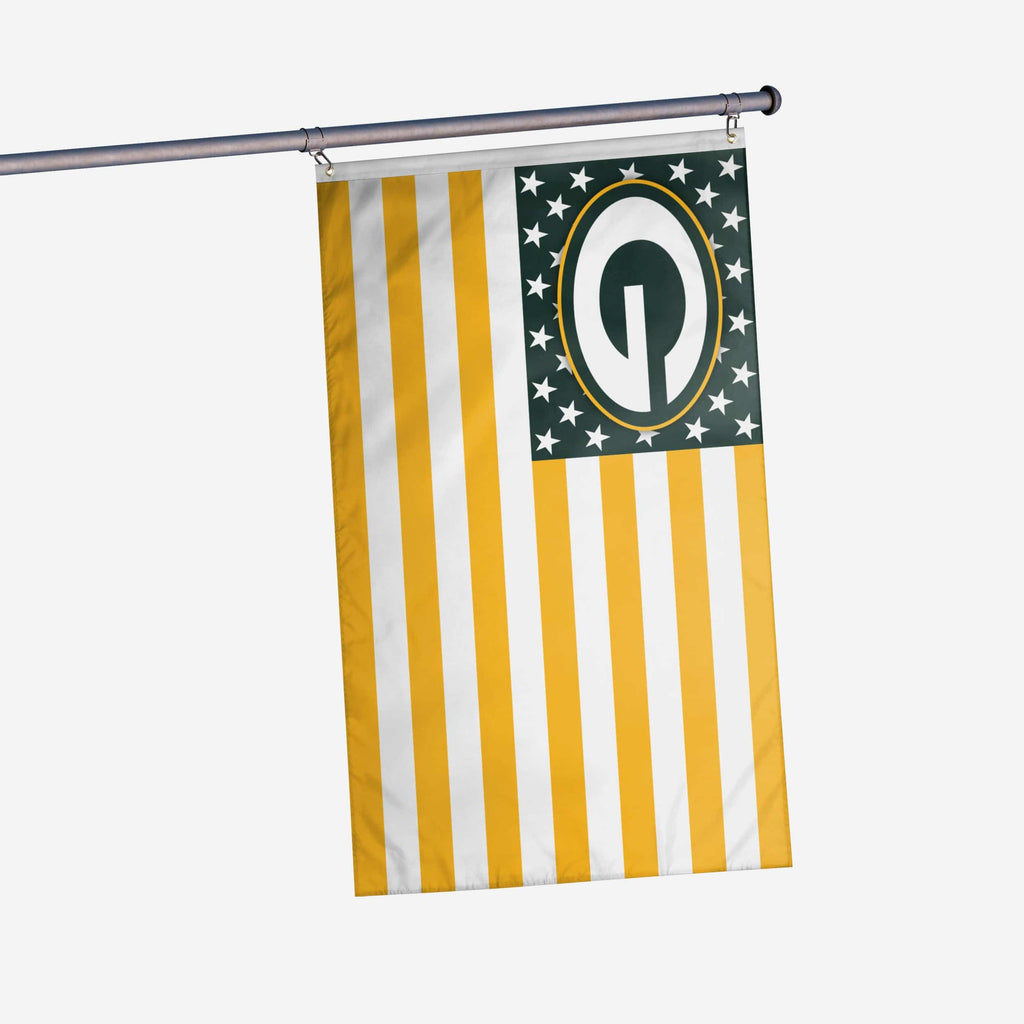 Green Bay Packers American Stars Horizontal Flag FOCO - FOCO.com