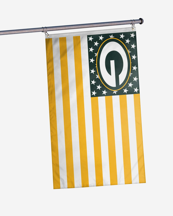 Green Bay Packers American Stars Horizontal Flag FOCO - FOCO.com