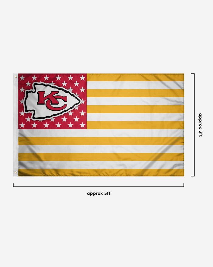 Kansas City Chiefs American Stars Horizontal Flag FOCO - FOCO.com