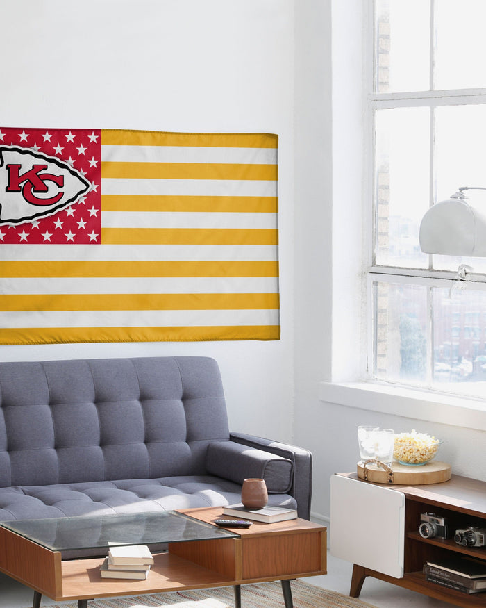 Kansas City Chiefs American Stars Horizontal Flag FOCO - FOCO.com