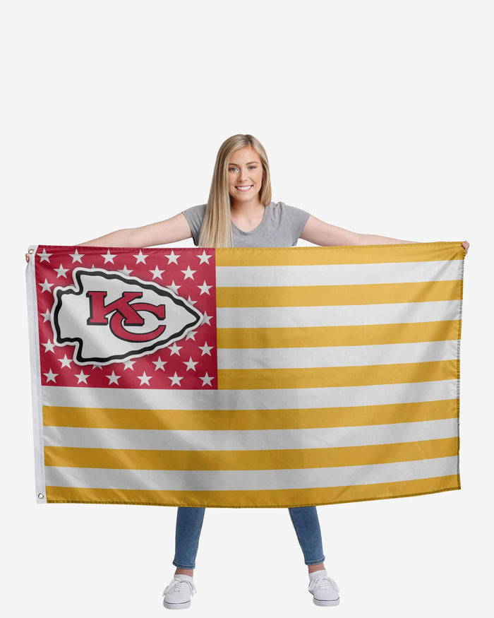 Kansas City Chiefs American Stars Horizontal Flag FOCO - FOCO.com