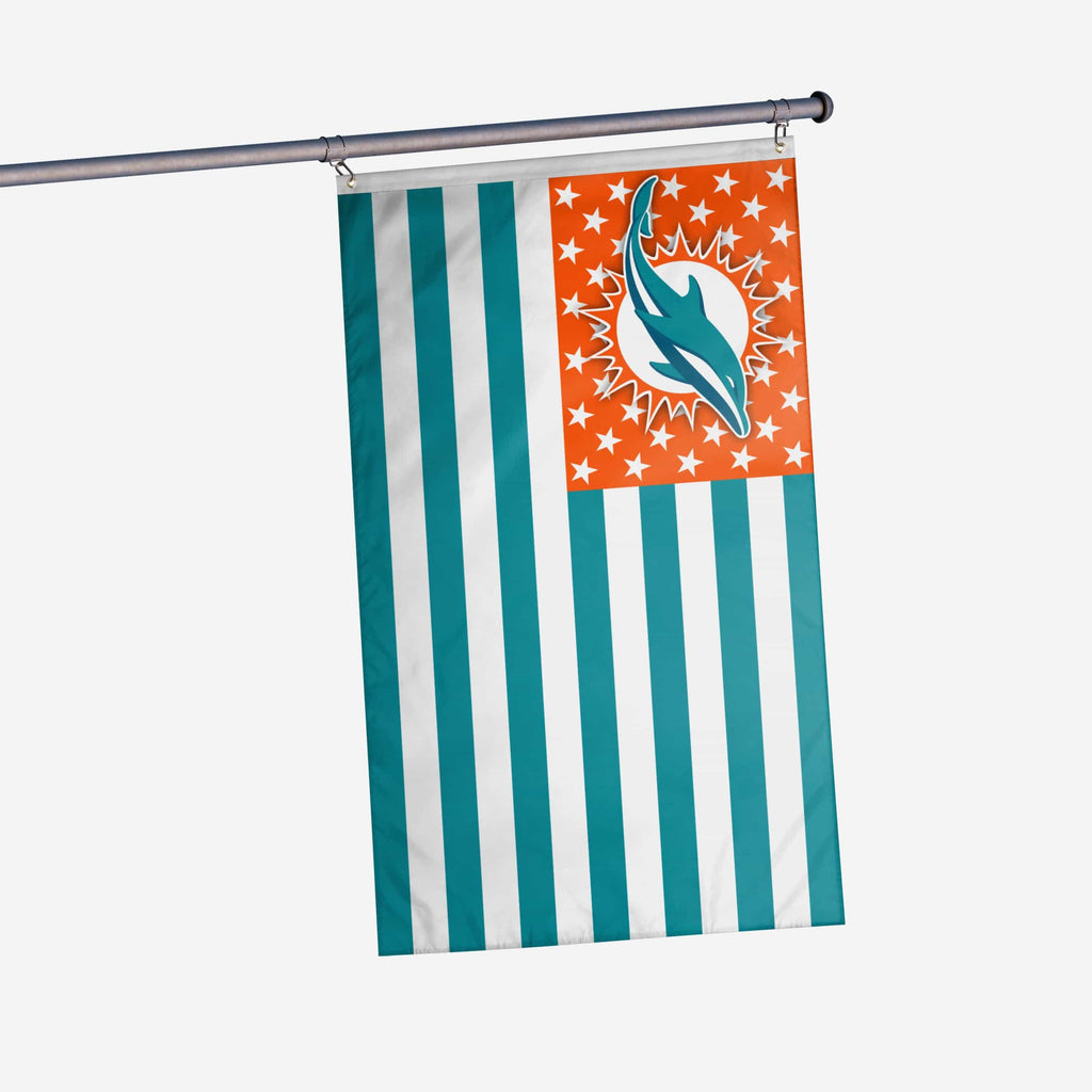 Miami Dolphins American Stars Horizontal Flag FOCO - FOCO.com