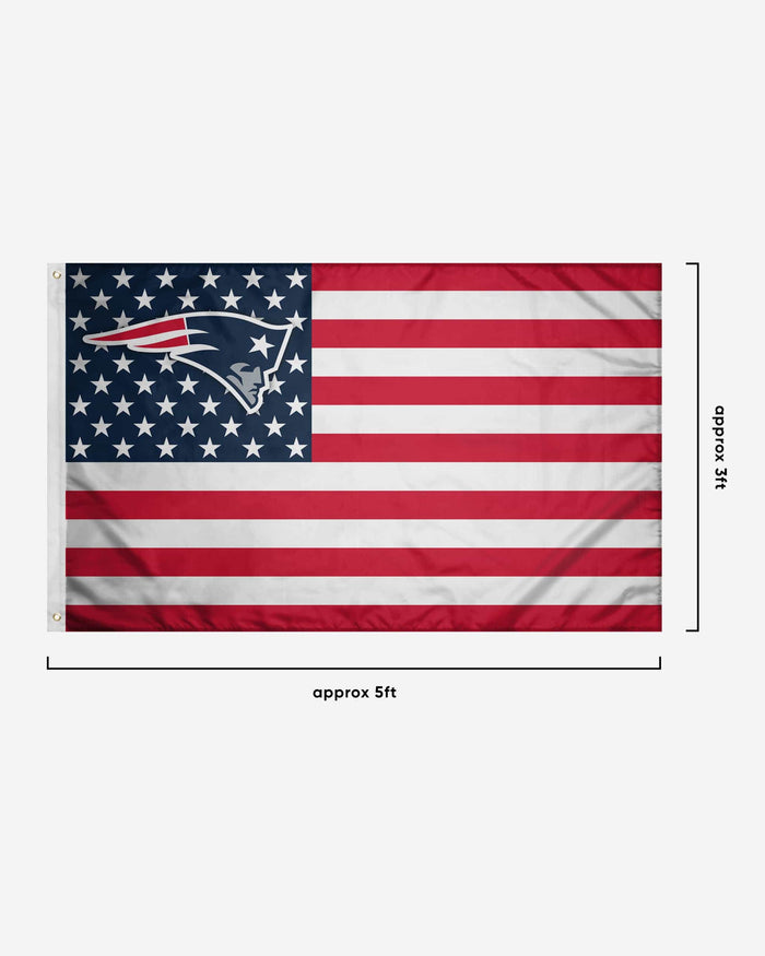 New England Patriots American Stars Horizontal Flag FOCO - FOCO.com