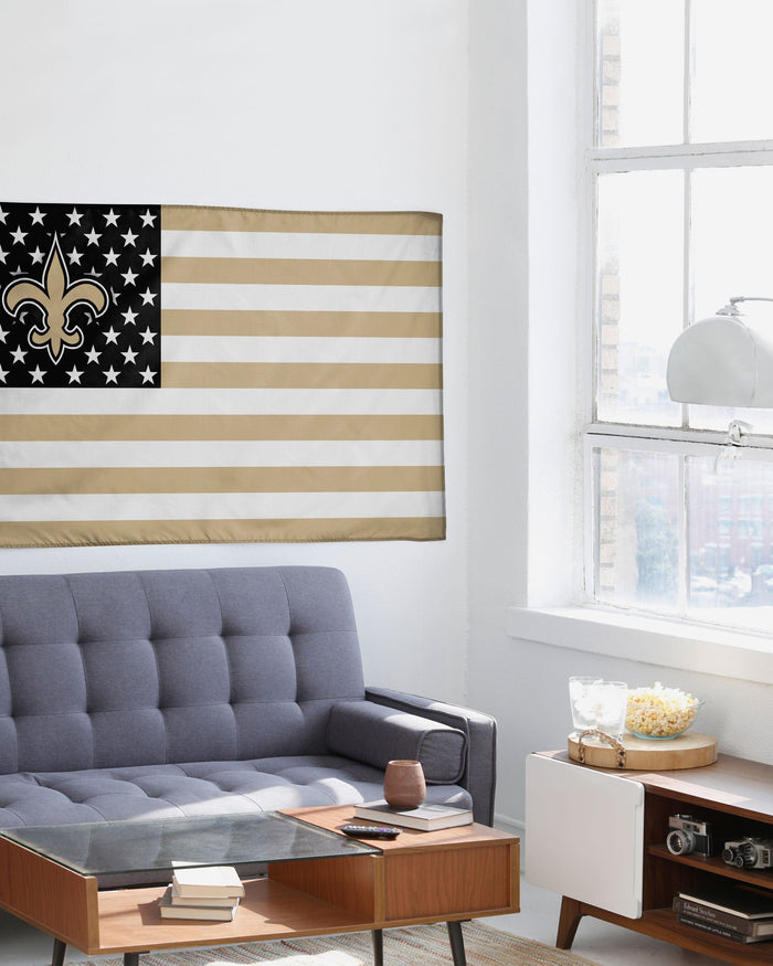 New Orleans Saints American Stars Horizontal Flag FOCO - FOCO.com