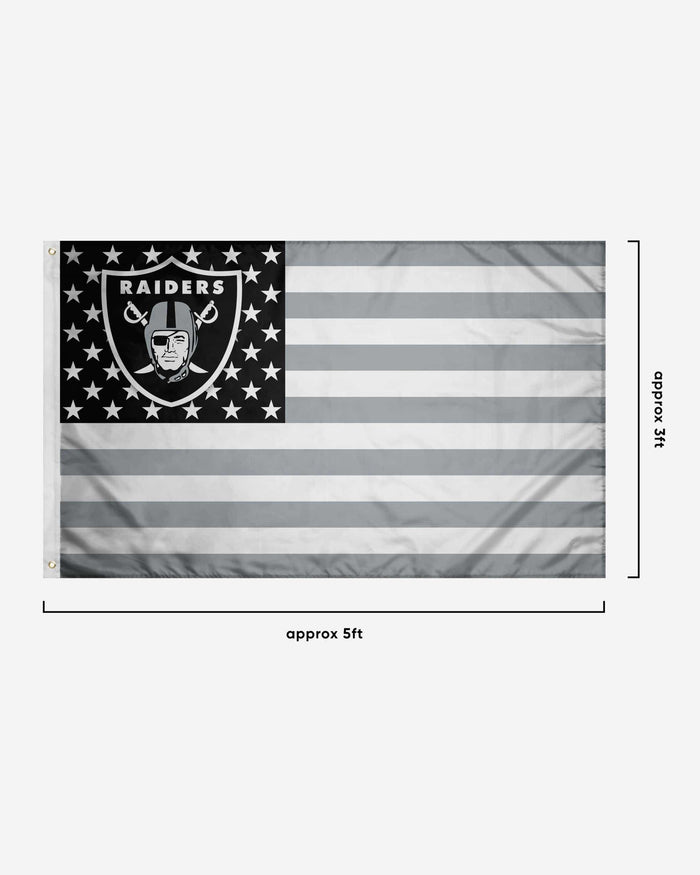 Las Vegas Raiders American Stars Horizontal Flag FOCO - FOCO.com