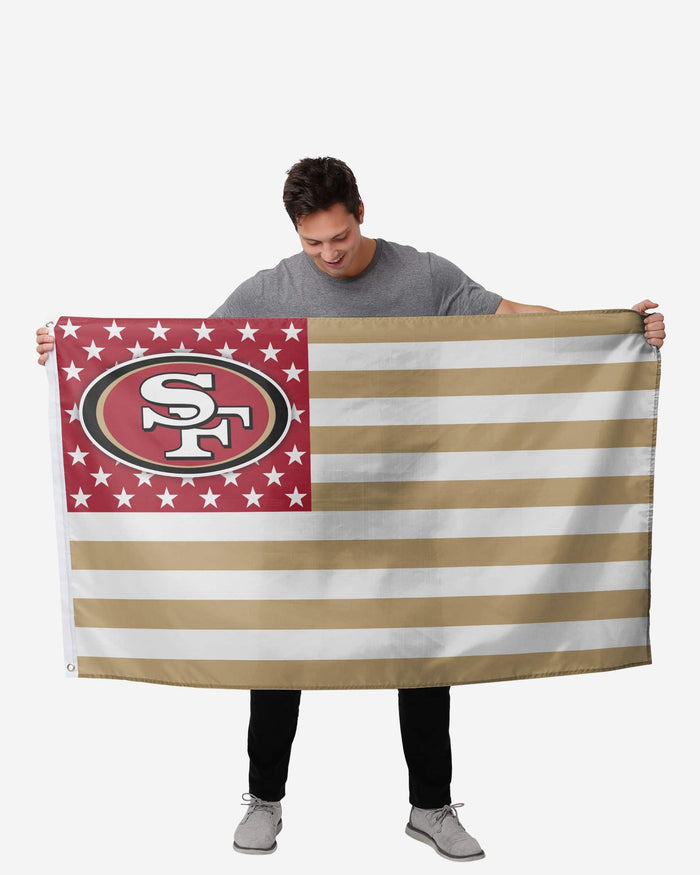 San Francisco 49ers American Stars Horizontal Flag FOCO - FOCO.com