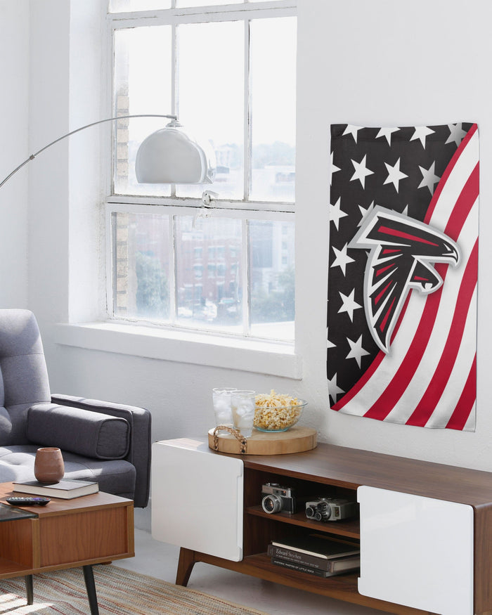 Atlanta Falcons Americana Vertical Flag FOCO - FOCO.com