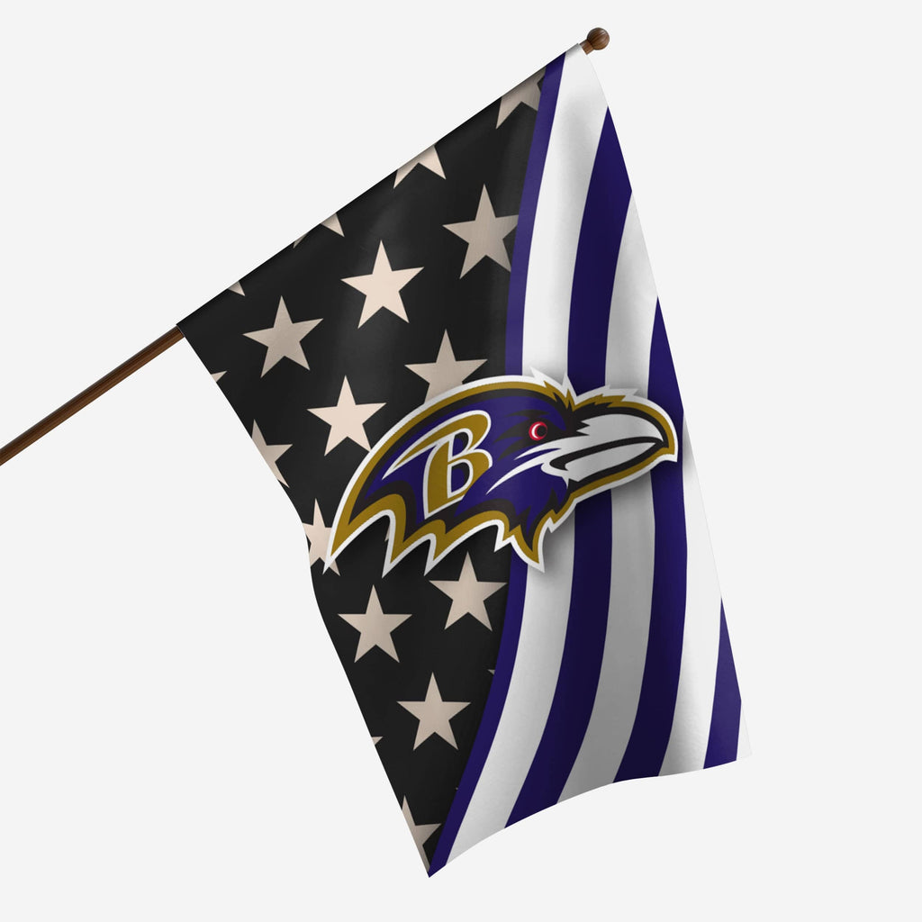 Baltimore Ravens Americana Vertical Flag FOCO - FOCO.com