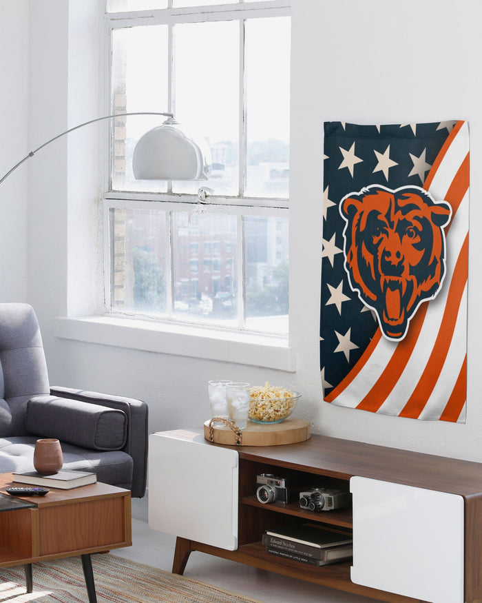 Chicago Bears Americana Vertical Flag FOCO - FOCO.com