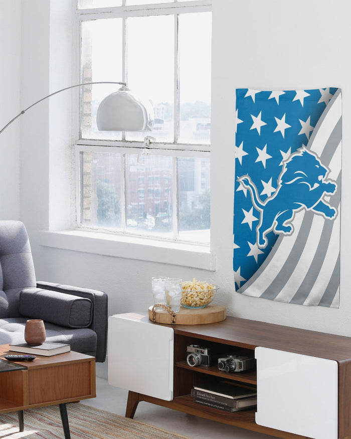 Detroit Lions Americana Vertical Flag FOCO - FOCO.com