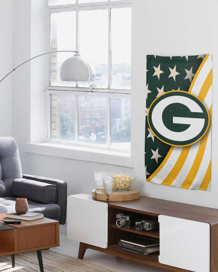 Green Bay Packers Americana Vertical Flag FOCO - FOCO.com