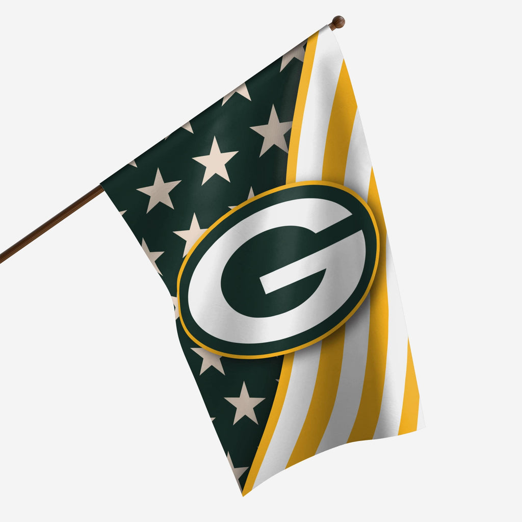 Green Bay Packers Americana Vertical Flag FOCO - FOCO.com