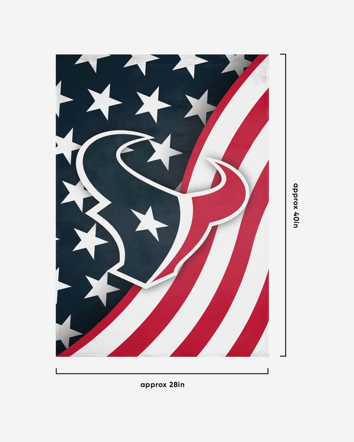 Houston Texans Americana Vertical Flag FOCO - FOCO.com