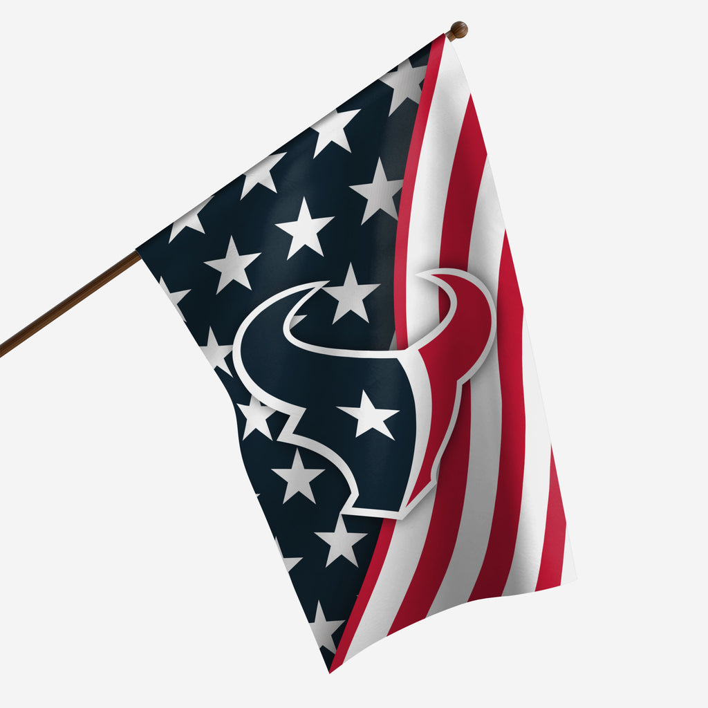 Houston Texans Americana Vertical Flag FOCO - FOCO.com