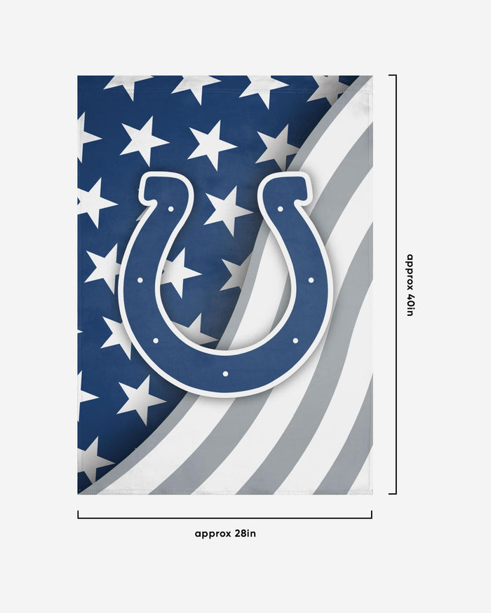 Indianapolis Colts Americana Vertical Flag FOCO - FOCO.com