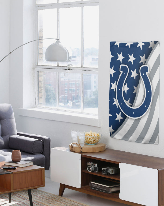 Indianapolis Colts Americana Vertical Flag FOCO - FOCO.com