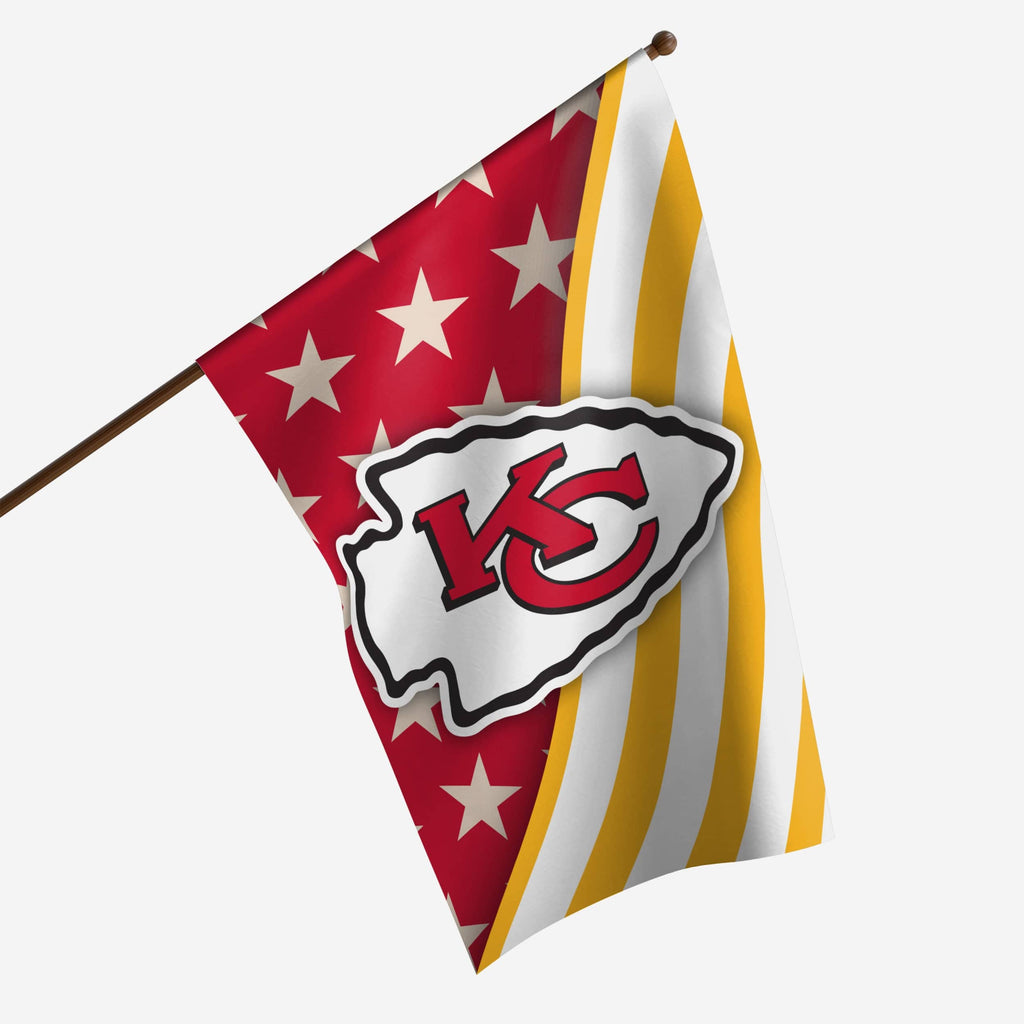 Kansas City Chiefs Americana Vertical Flag FOCO - FOCO.com