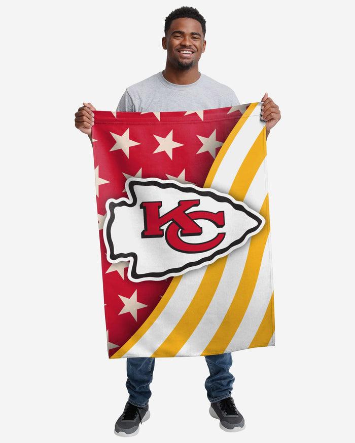 Kansas City Chiefs Americana Vertical Flag FOCO - FOCO.com