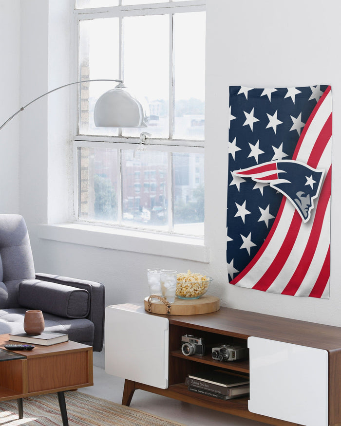 New England Patriots Americana Vertical Flag FOCO - FOCO.com