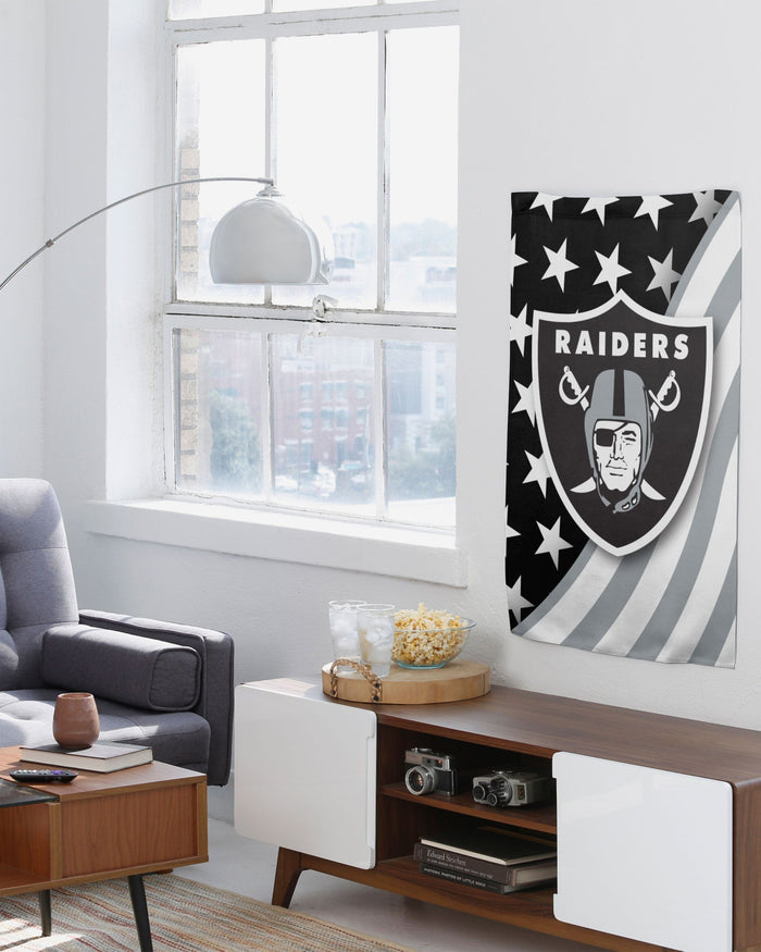 Las Vegas Raiders Americana Vertical Flag FOCO - FOCO.com