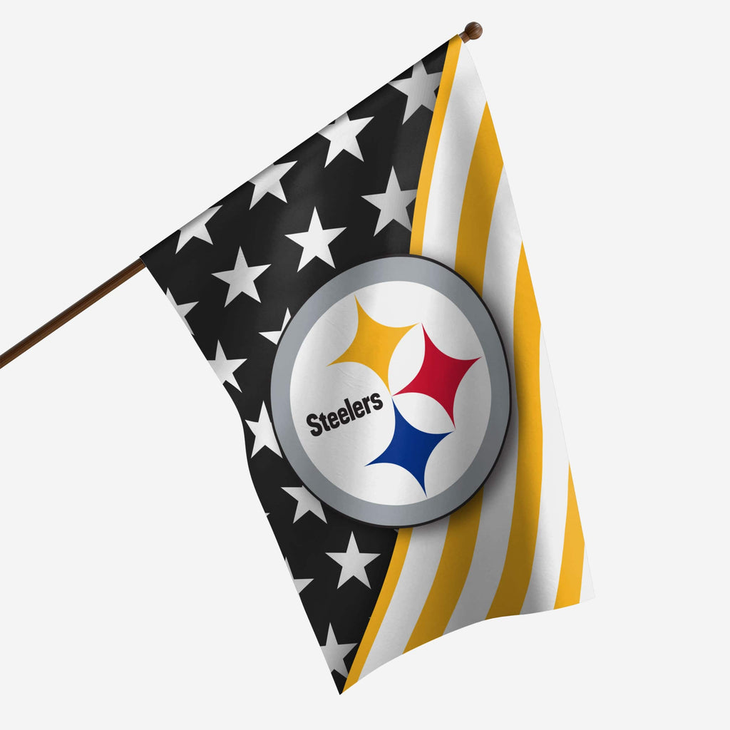 Pittsburgh Steelers Americana Vertical Flag FOCO - FOCO.com