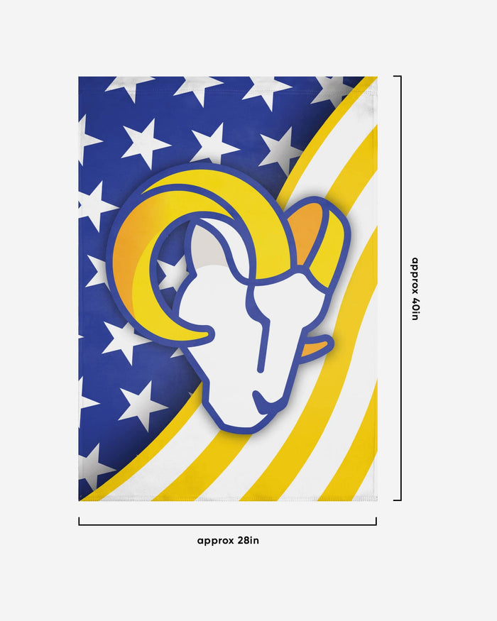 Los Angeles Rams Americana Vertical Flag FOCO - FOCO.com