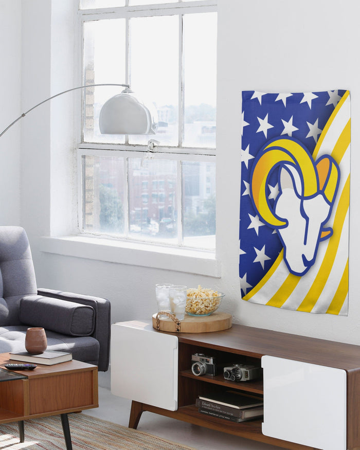 Los Angeles Rams Americana Vertical Flag FOCO - FOCO.com