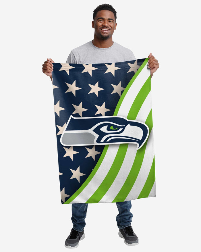 Seattle Seahawks Americana Vertical Flag FOCO - FOCO.com