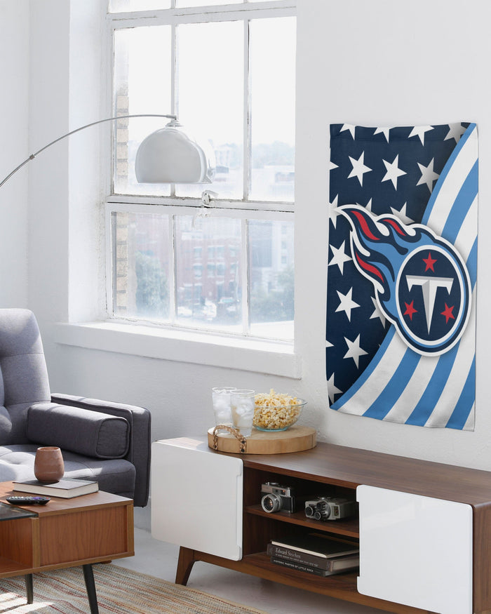 Tennessee Titans Americana Vertical Flag FOCO - FOCO.com