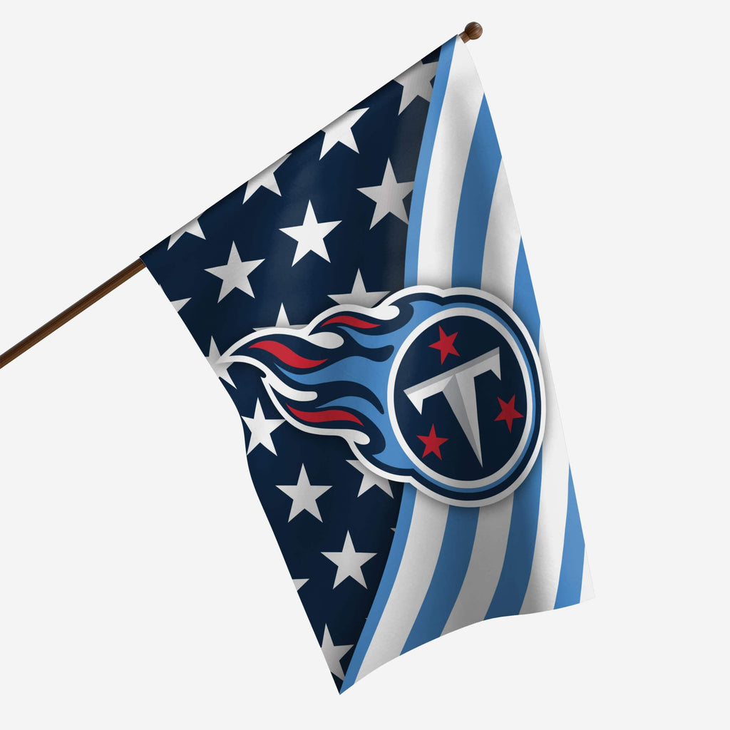 Tennessee Titans Americana Vertical Flag FOCO - FOCO.com